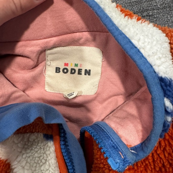 Mini Boden Cozy Multicolor Fleece - Picture 2 of 2